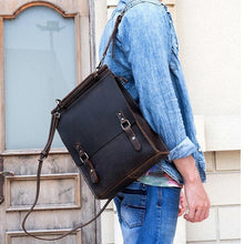 Load image into Gallery viewer, Handmade  Vintage Leather Backpack for Men
