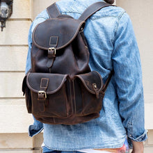 Load image into Gallery viewer, Classic Genuine Leather Rucksack
