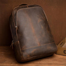 Load image into Gallery viewer, Genuine Vintage Leather Minimalist Backpack
