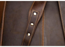 Load image into Gallery viewer, Genuine Vintage Leather Minimalist Backpack
