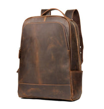Load image into Gallery viewer, Genuine Vintage Leather Minimalist Backpack
