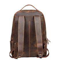 Load image into Gallery viewer, Genuine Vintage Leather Minimalist Backpack

