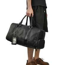 Load image into Gallery viewer, Weekender Vintage Leather Duffle Bag

