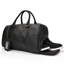 Load image into Gallery viewer, Weekender Vintage Leather Duffle Bag
