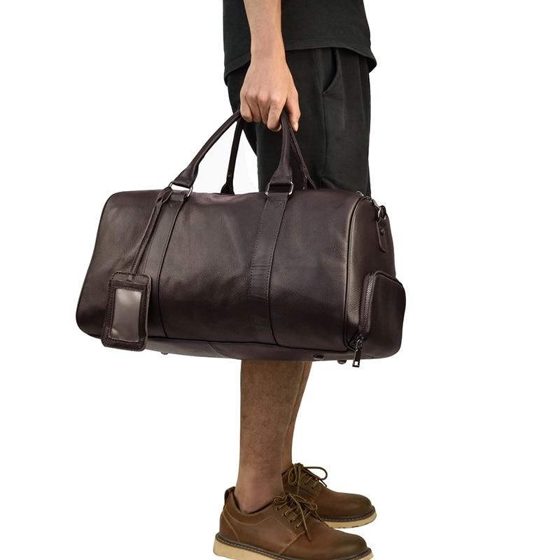 Weekender Vintage Leather Duffle Bag