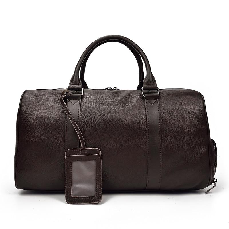 Weekender Vintage Leather Duffle Bag