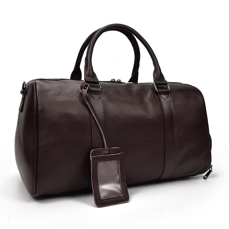 Weekender Vintage Leather Duffle Bag
