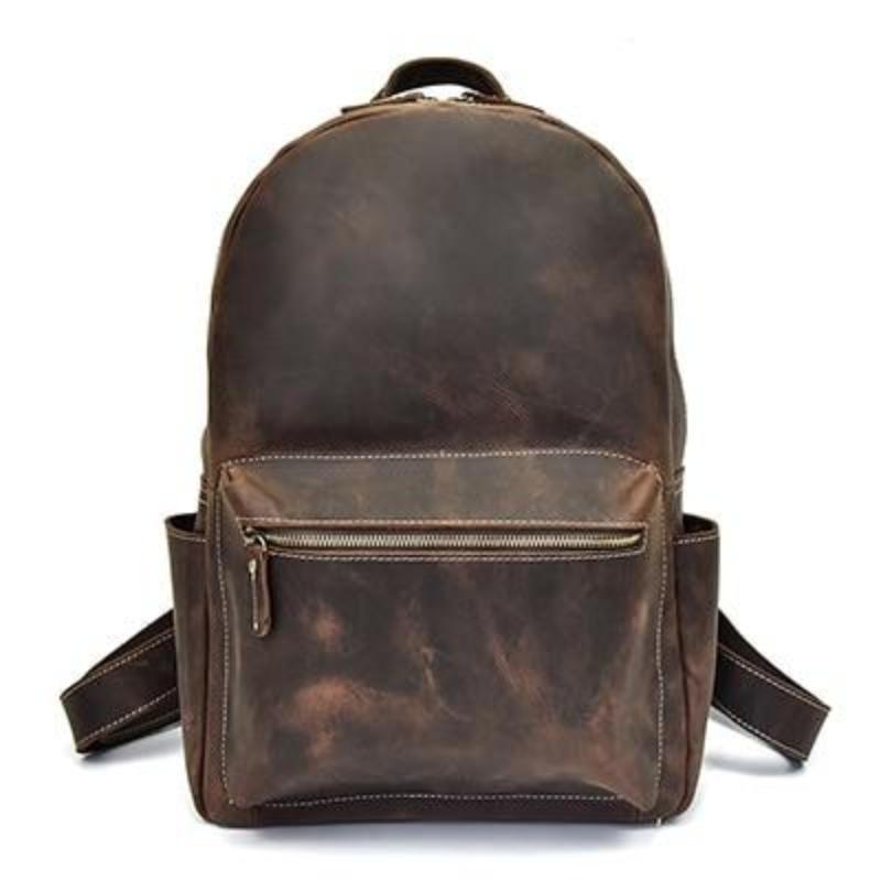 Simple Handcrafted Leather Backpack
