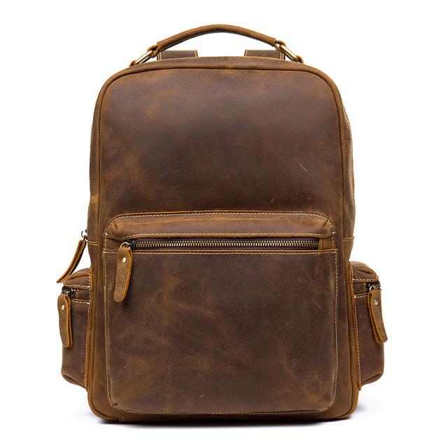 Brown Genuine Vintage Leather Backpack