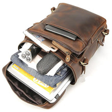 Load image into Gallery viewer, Handmade Vintage Leather Backpack
