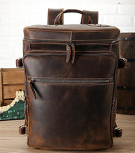 Load image into Gallery viewer, Handmade Vintage Leather Backpack
