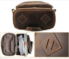 Load image into Gallery viewer, Handmade Vintage Leather Backpack

