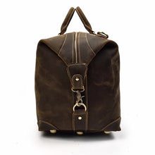 Load image into Gallery viewer, Vintage Duffle Bag Leather Weekender
