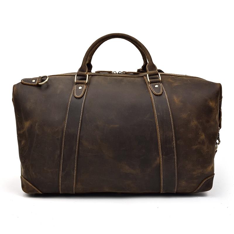 Vintage Duffle Bag Leather Weekender
