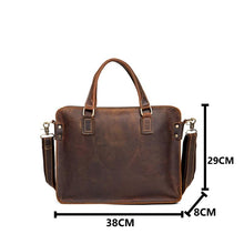 Load image into Gallery viewer, Viggo Briefcase Genuine Leather Messenger Bag
