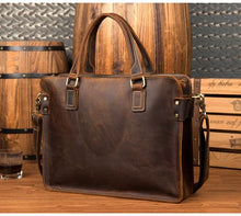 Load image into Gallery viewer, Viggo Briefcase Genuine Leather Messenger Bag
