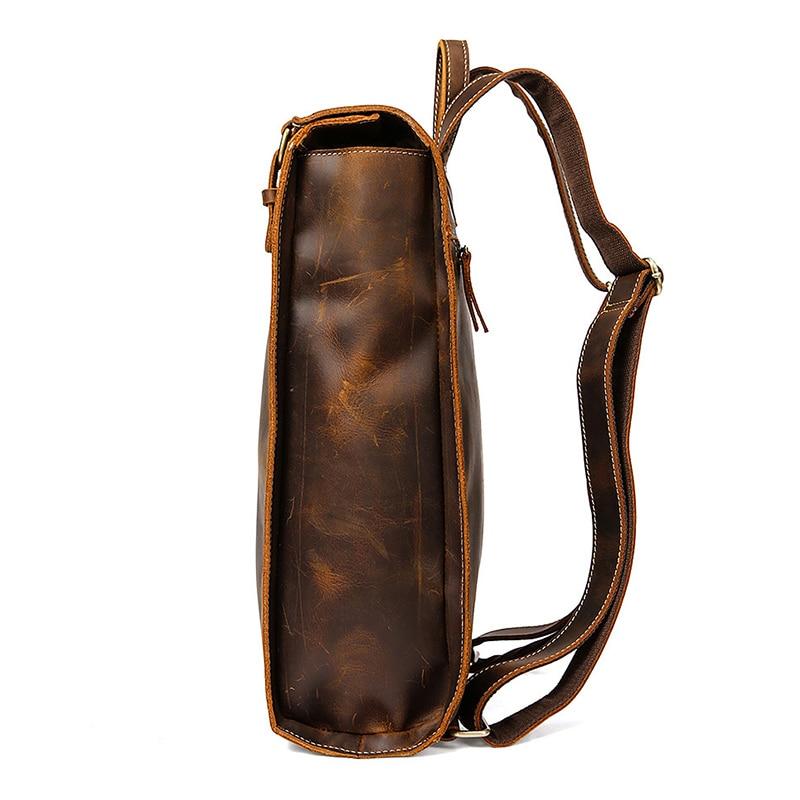 Coffee Handcrafted Leather Backpack