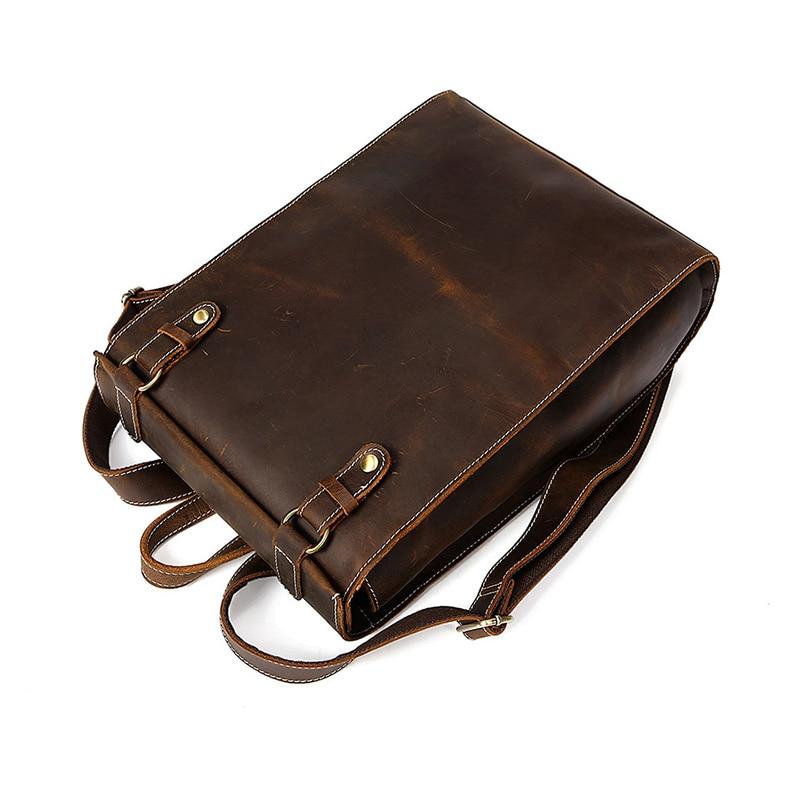 Coffee Handcrafted Leather Backpack