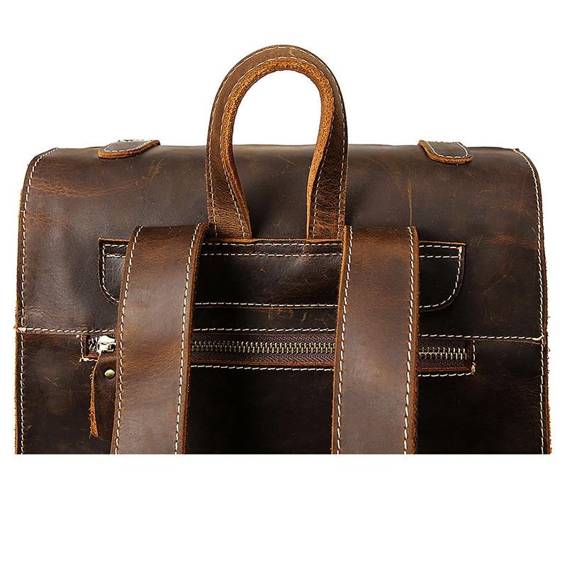 Coffee Handcrafted Leather Backpack