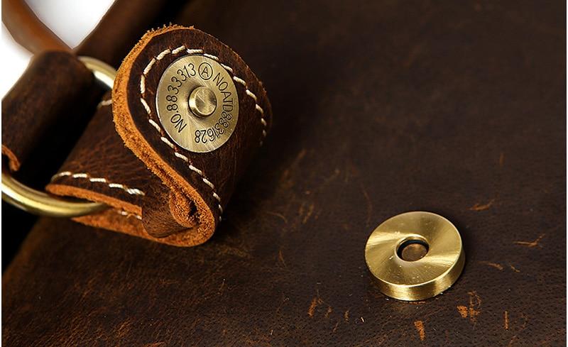 Coffee Handcrafted Leather Backpack