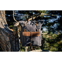 Load image into Gallery viewer, Retro Roll-top Canvas Backpack
