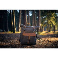 Load image into Gallery viewer, Retro Roll-top Canvas Backpack
