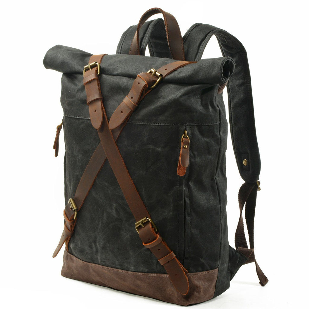 Canvas and Leather Backpack | OSLO