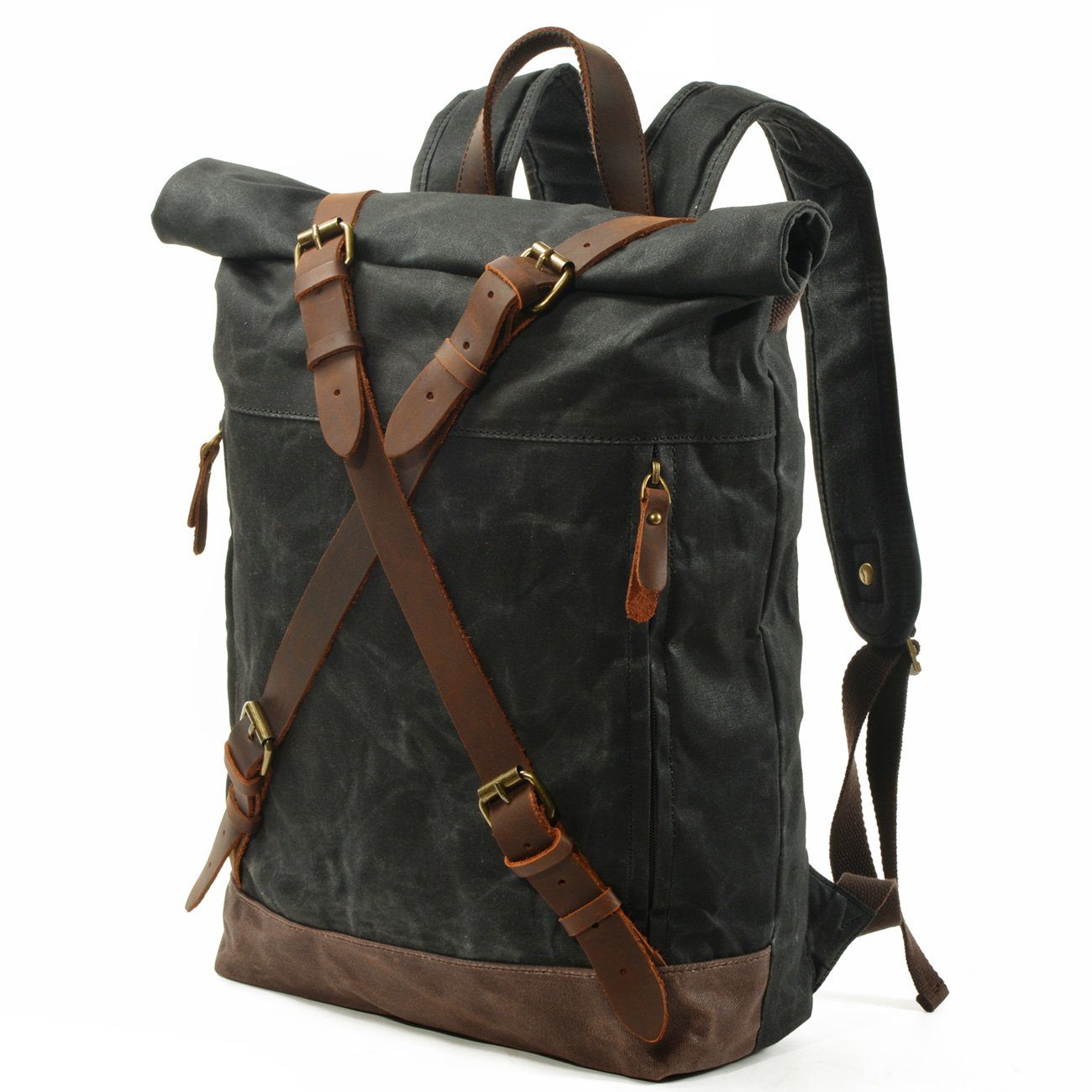 Canvas and Leather Backpack | OSLO