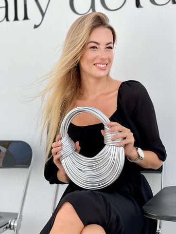 Genuine Leather Double Knot Bag