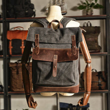 Load image into Gallery viewer, Classic Waxed Cotton Backpack

