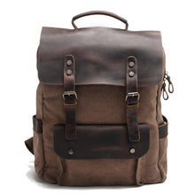 Load image into Gallery viewer, Helsinki Vintage Canvas Backpack
