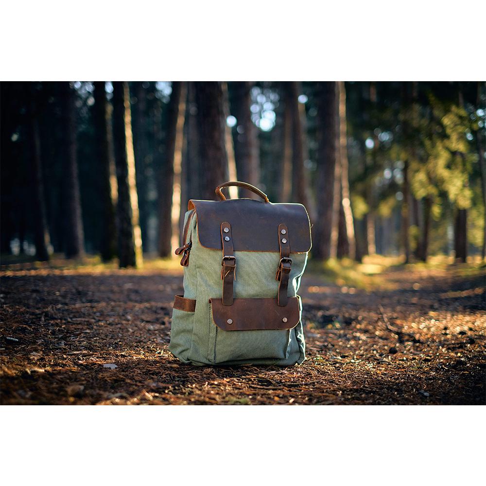 Helsinki Vintage Canvas Backpack