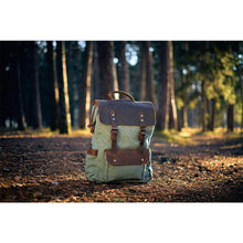 Load image into Gallery viewer, Helsinki Vintage Canvas Backpack
