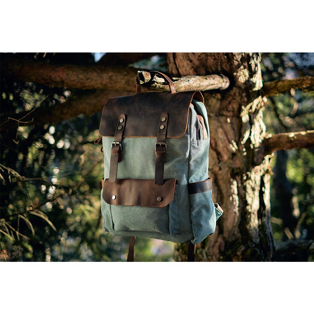 Helsinki Vintage Canvas Backpack