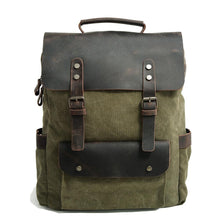 Load image into Gallery viewer, Helsinki Vintage Canvas Backpack

