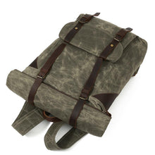 Load image into Gallery viewer, Vintage Roll Top Backpack

