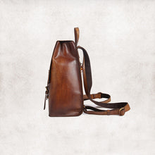 Load image into Gallery viewer, Vintage Womens Brown Leather Backpack Purse Cool Backpacks For Women
