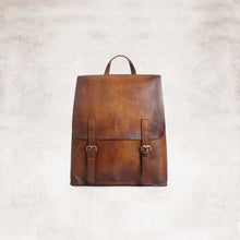 Load image into Gallery viewer, Vintage Womens Brown Leather Backpack Purse Cool Backpacks For Women
