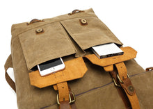 Load image into Gallery viewer, Waterproof  Canvas Backpack
