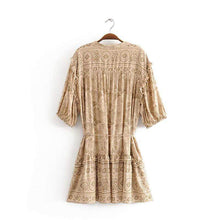 Load image into Gallery viewer, Print Sleeves Loose Mini Dress
